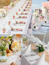 Bea's Party 90" x 132" Large white table cloth - Image 5